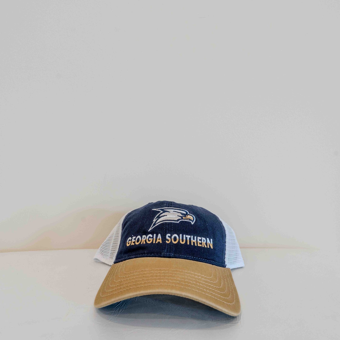 Georgia Southern Eagles Tricolor Cap- Navy,Tan,and Mesh