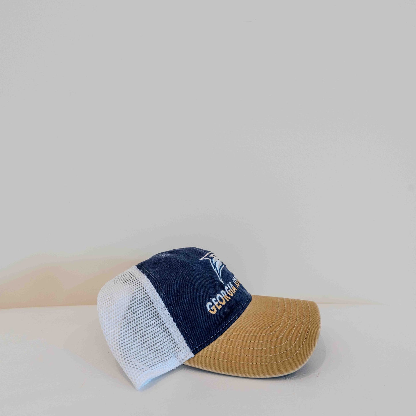 Georgia Southern Eagles Tricolor Cap- Navy,Tan,and Mesh