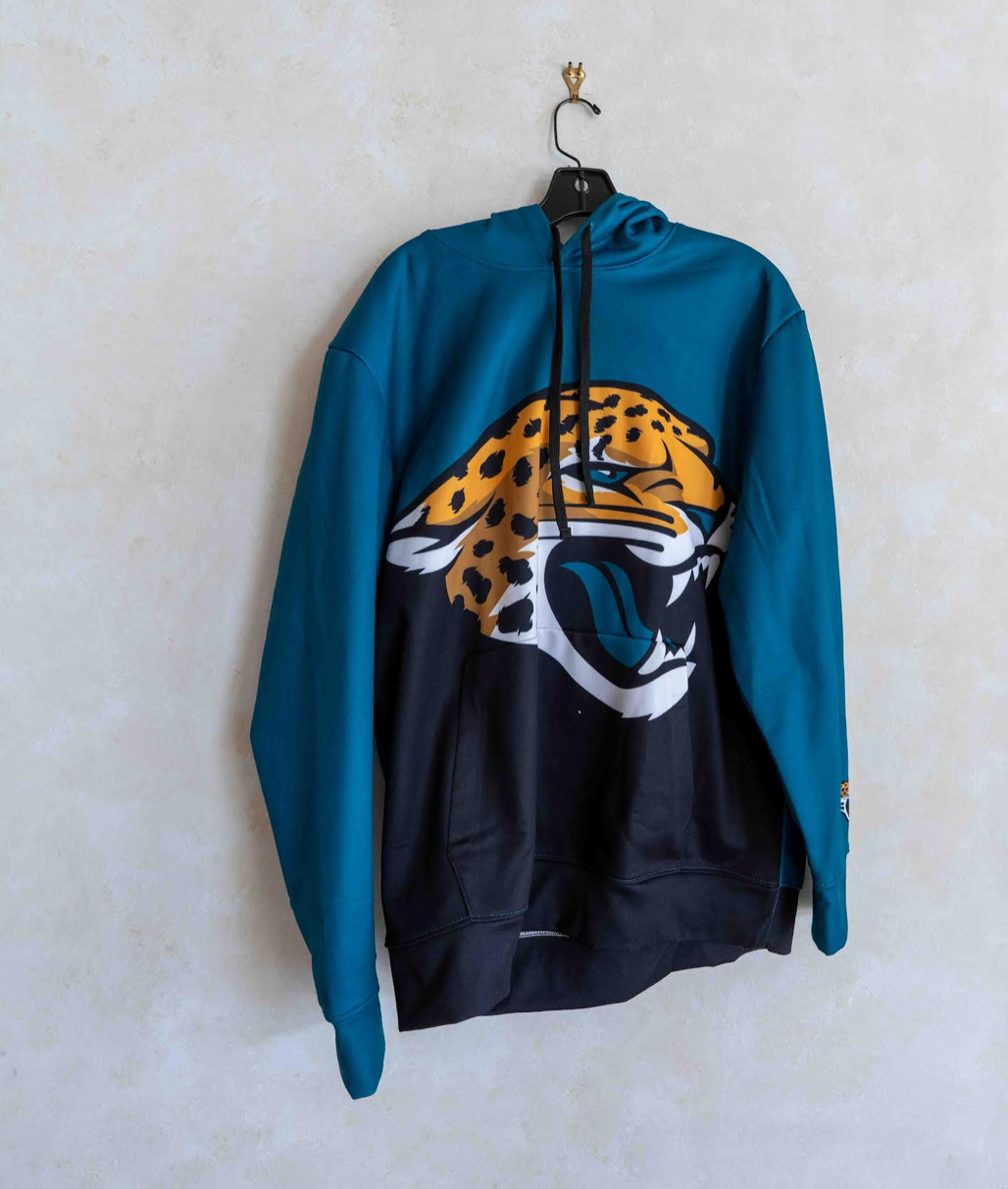 Jacksonville Jaguars Teal and Black Hoodie