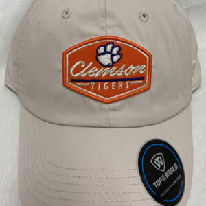 Clemson Tigers Cap- Khaki Twill Logo Cap