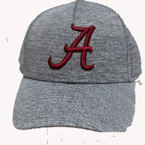 Alabama Crimson ‘A’ Cap – Textured Gray Snapback