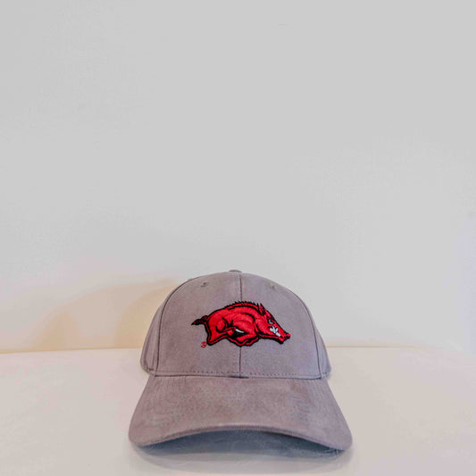 Arkansas Razorbacks Cap Gray Fabric