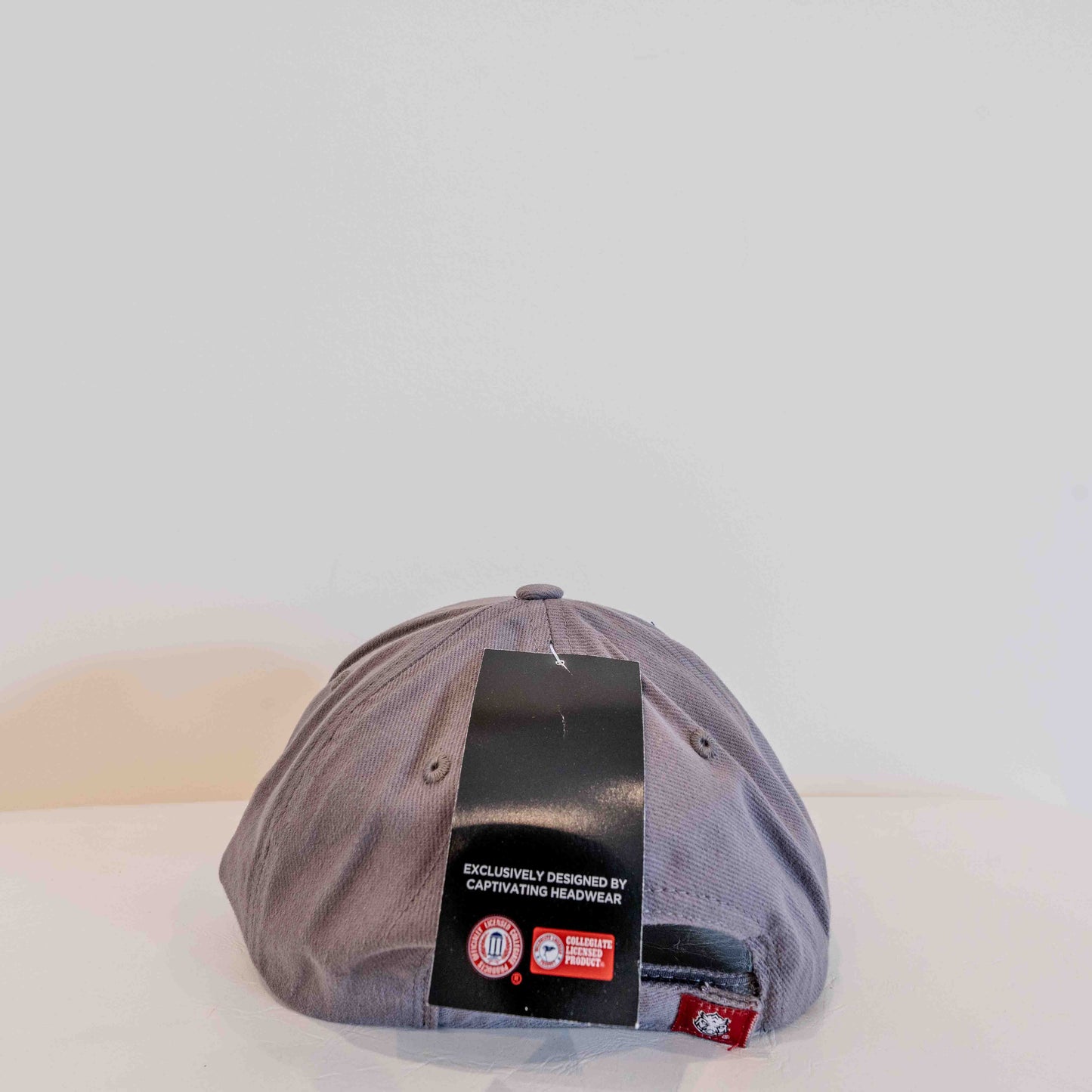 Arkansas Razorbacks Cap Gray Fabric
