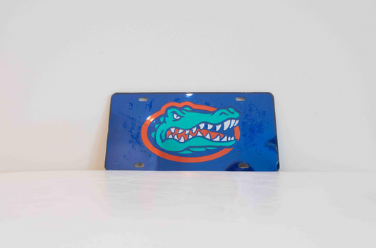 Florida Gators Stainless Steel License Plate