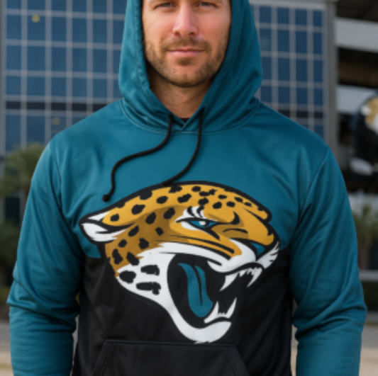 Jacksonville Jaguars Teal and Black Hoodie