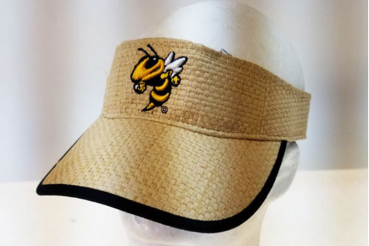 Georgia Tech Straw Visor