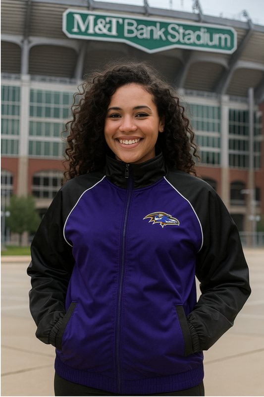 Baltimore Ravens Ladies Zip Up Jacket